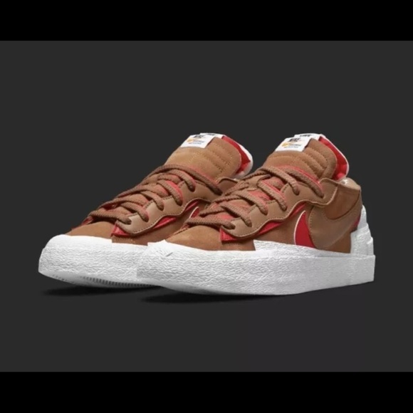 Nike Blazer Low x Sacai British Tan Men’s Size 11 - Picture 1 of 2